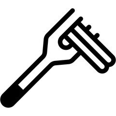 Vector Icon Italian Fork, Italian Food, Pasta, Food And Restaurant, Dish