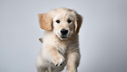 Jumping Baby Golden Retriever