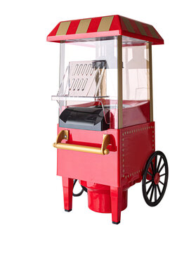 Mini old-style popcorn machine