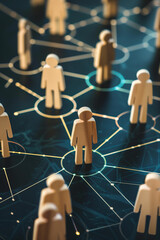 human resource and world wide web concept. recruitment management abstract background, business idea	