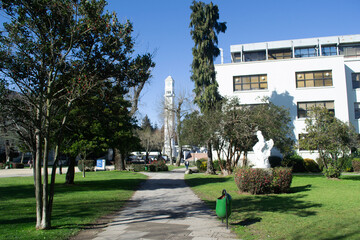 the bell tower of the university of concepción Chile