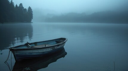 boat on the lake