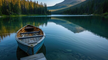 Obraz premium boat on the lake