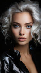 Fototapeta premium A Radiant Portrait of a Glamorous Woman