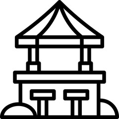 Beach bar icon