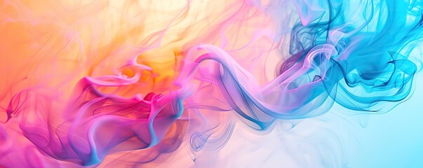 Colorful smoke swirls create a vibrant and dynamic visual composition perfect for backgrounds and abstract art.