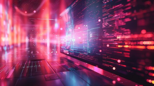 A web browser displaying a sleek and modern website interface, with a cursor clicking on interactive elements