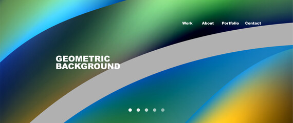 Colorful flowing shapes, wave lines with neon gradients. Vector Illustration For Wallpaper, Banner, Background, Card, Book Illustration, landing page