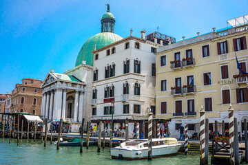 Naklejka premium Architecture and landmark of Venice. Cozy cityscape of Venice