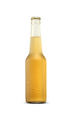 glass bottle with beer