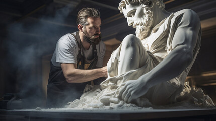 A Sculptor  Work in Progress