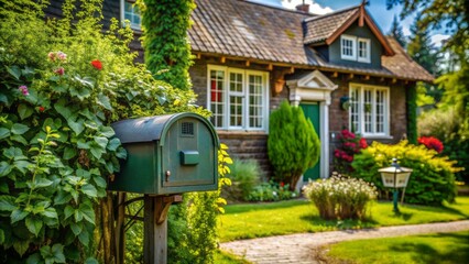 Speedy arrow faster icon pierces through gray clouds in a vast breathtaking scenic mountain landscape during sunset golden hour.