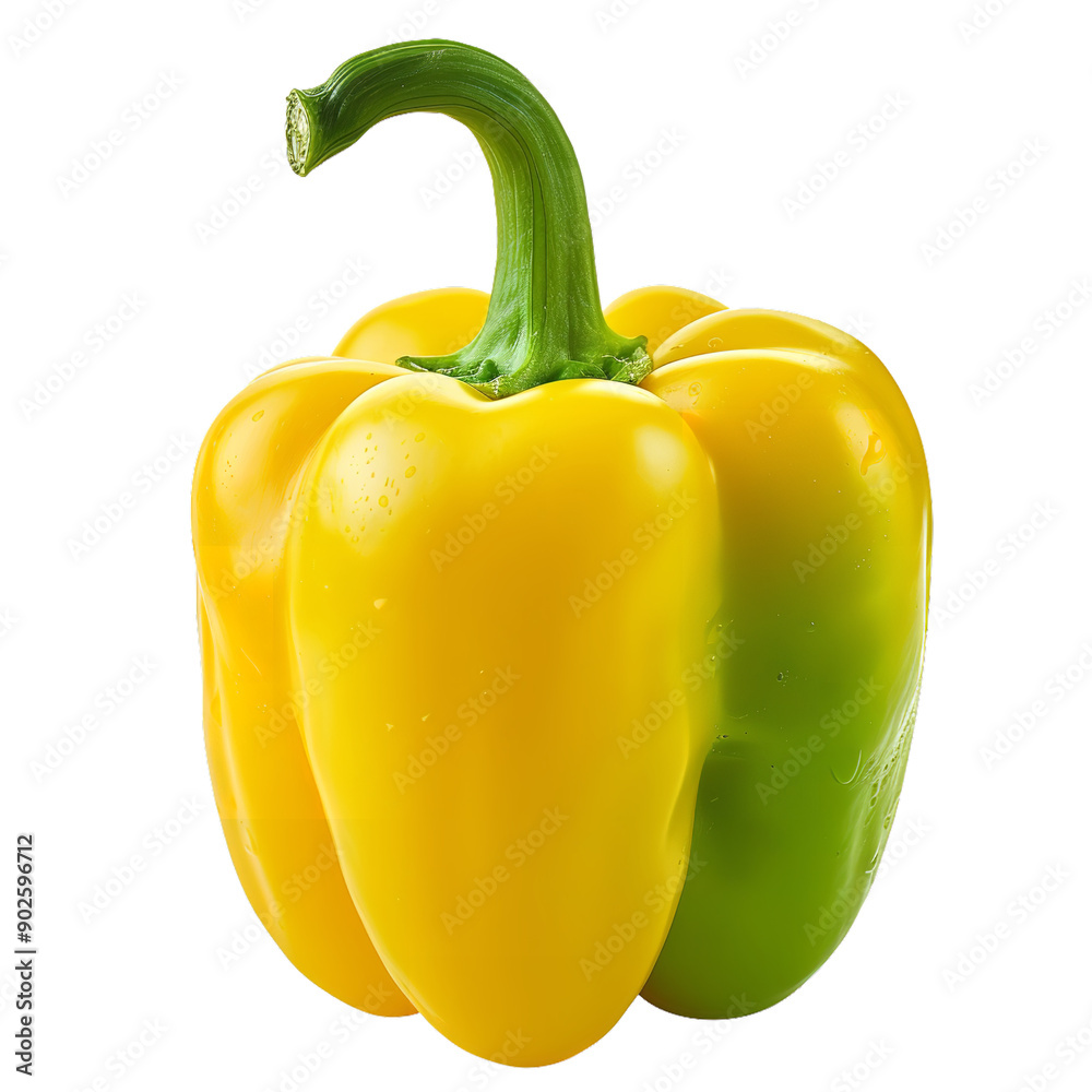 Wall mural Colorful Yellow Green Bell Pepper Art