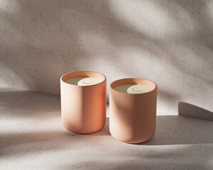 An Elegant and Minimalist Candle Display That Enhances Any Interior Space Beautifully