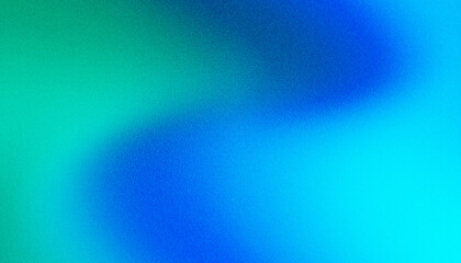 Dark blue grainy background, blue green abstract backdrop, noise texture banner poster header design copy space 