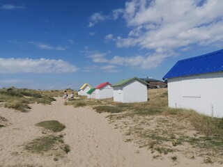 cabine sulla spiaggia