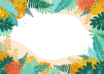 Background nature freehand Leaf background. Leaf nature style with space for text - design for  background social media, postcards, poster, business card, flyer, brochure other.