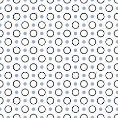 Seamless geometric pattern of circles.; Abstract vintage background. Modern elegant texture.
