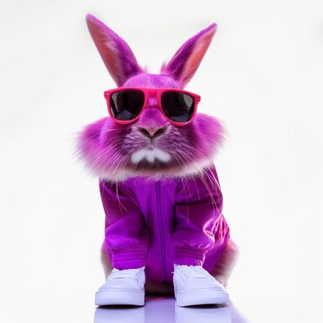 Funky and Fly Purple Bunny Bro