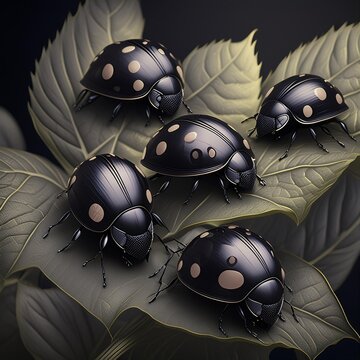 Black Ladybugs