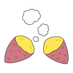 焼き芋　イラスト