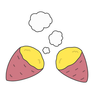 焼き芋　イラスト