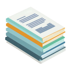 A colorful stack of books showcasing various artistic designs, perfect for education, literacy, and creative projects.