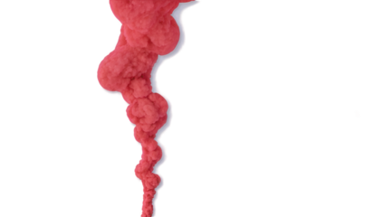 Red smoke transparent background