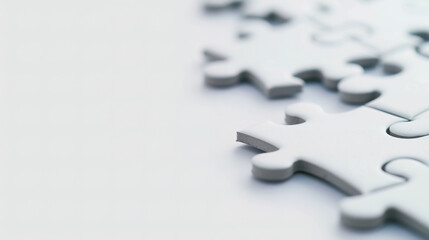 A jigsaw puzzle piece on white background, representing the layers and parts that make up an e-commerce site