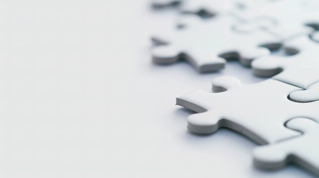 A jigsaw puzzle piece on white background, representing the layers and parts that make up an e-commerce site