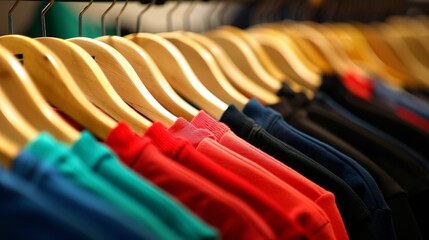 Fototapeta premium Clothes on a clothing hanger 