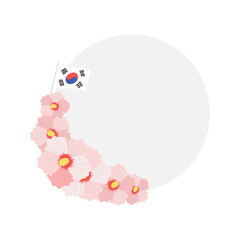 National Liberation Day of Korea. Vector cartoon illustration