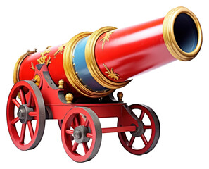 PNG Circus cannon white background cylinder conflict.