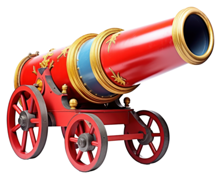 PNG Circus cannon white background cylinder conflict.