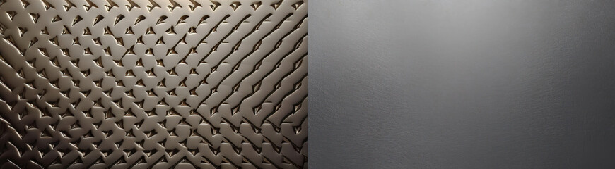 Obraz premium Set texture group of metallic gradient steel shiny background silver gold color. AI generated.