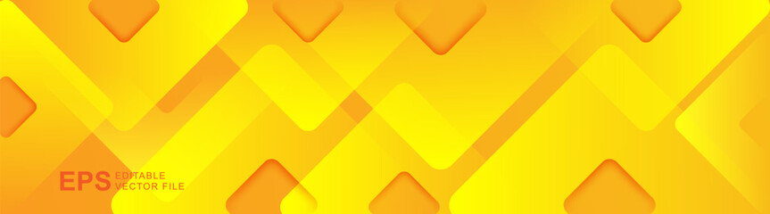 Geometric yellow shape overlap layers abstract background