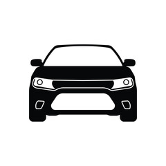 Car icon vector on white background. Vector illustration.