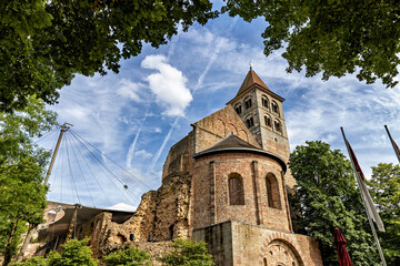 The historic Stifts ruin church of Bad Hersfeld