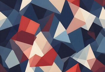 abstract asymmetrical polygons vector illustration
