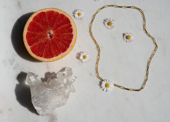 Sunny Citrus Vibes Flat Lay