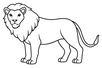 Lion line art illustration Design Concepts