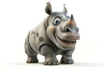 Fototapeta premium Cheerful Rhino