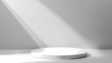 White abstract background with blurred light, can be used as e-commerce display stand