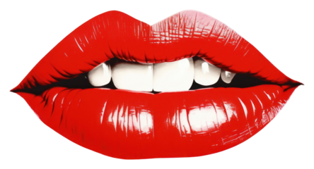 PNG Lipstick teeth moustache cosmetics.