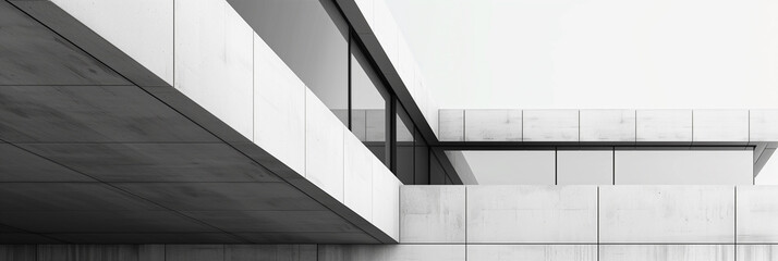 Obraz premium minimal and modern architecture web banner or background 