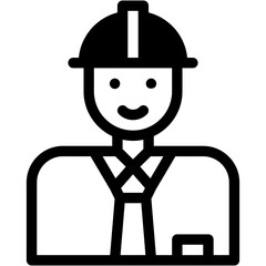 Vector Icon Engineer, Engineering, Man, Avatar, Civil Engineering