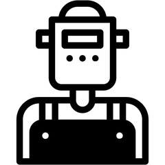Vector Icon Welder, Welding, Avatar, Man, Worker