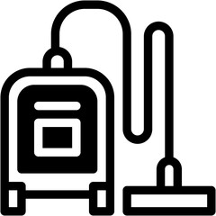 Fototapeta premium Vector Icon Vacuum Cleaner, Vacuum, Cleaner, Housework, Cleaning