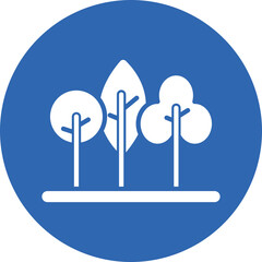 Nature glyph circle icon