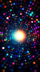 Obraz premium Digital black background colorful starlight stage abstract graphic poster background
